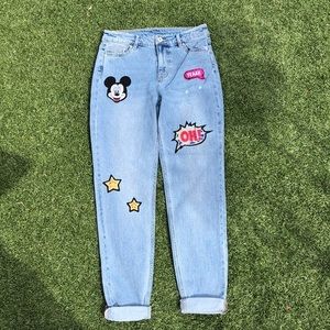 Mickey Mouse patch jeans from H&M x Disney